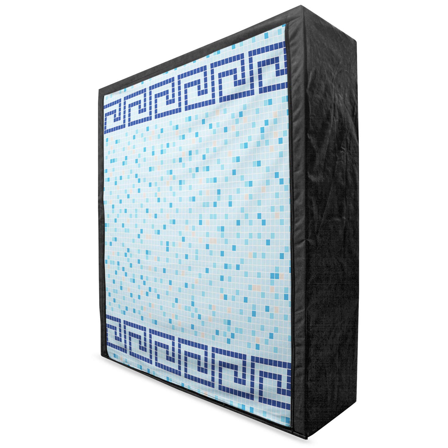 Ambesonne Portable Fabric Wardrobe with Antique Greek Mosaic Design - 59