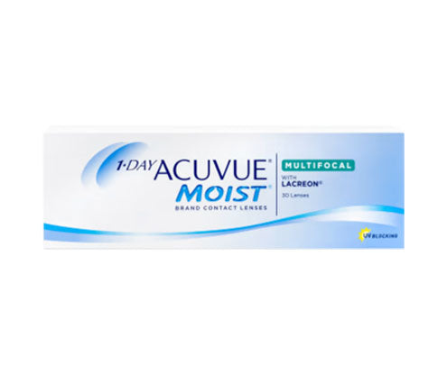 1 DAY ACUVUE® MOIST® Multifocal Contact Lenses - 30 Pack (30 Day Supply) | Daily Disposable for Presbyopia | Comfortable & Moisturizing for All-Day Wear | Perfect for Work, Reading & Outdoor Activities