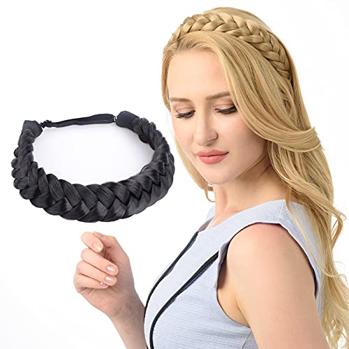 Two Strand Braided Headband for Women - Stylish Hair Accessory for Workouts, Yoga, and Everyday Wear