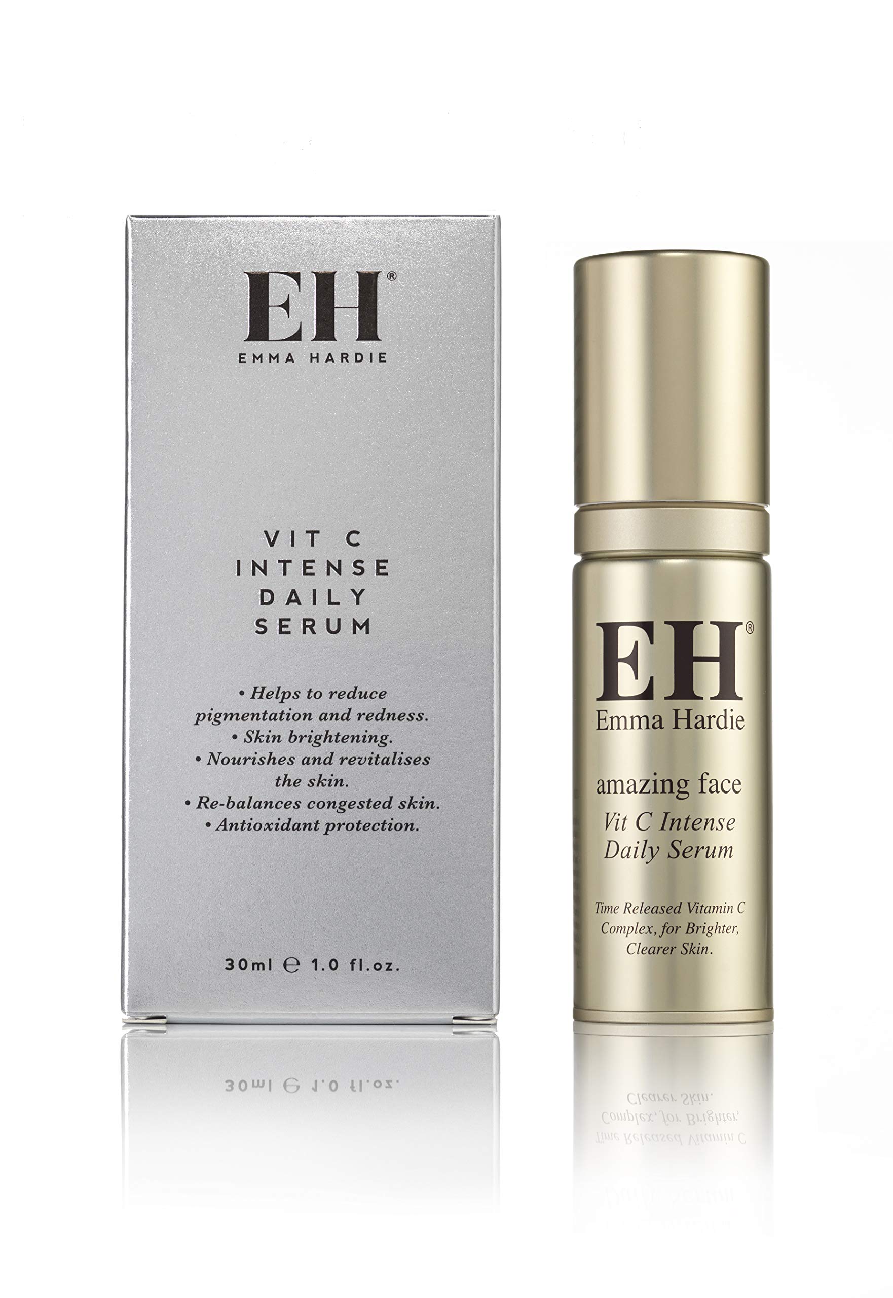 Emma Hardie Vitamin C Intense Daily Face Serum for Women - 1 oz Brightening & Anti-Aging Treatment - Perfect for Morning Skincare Routine & Combatting Dullness