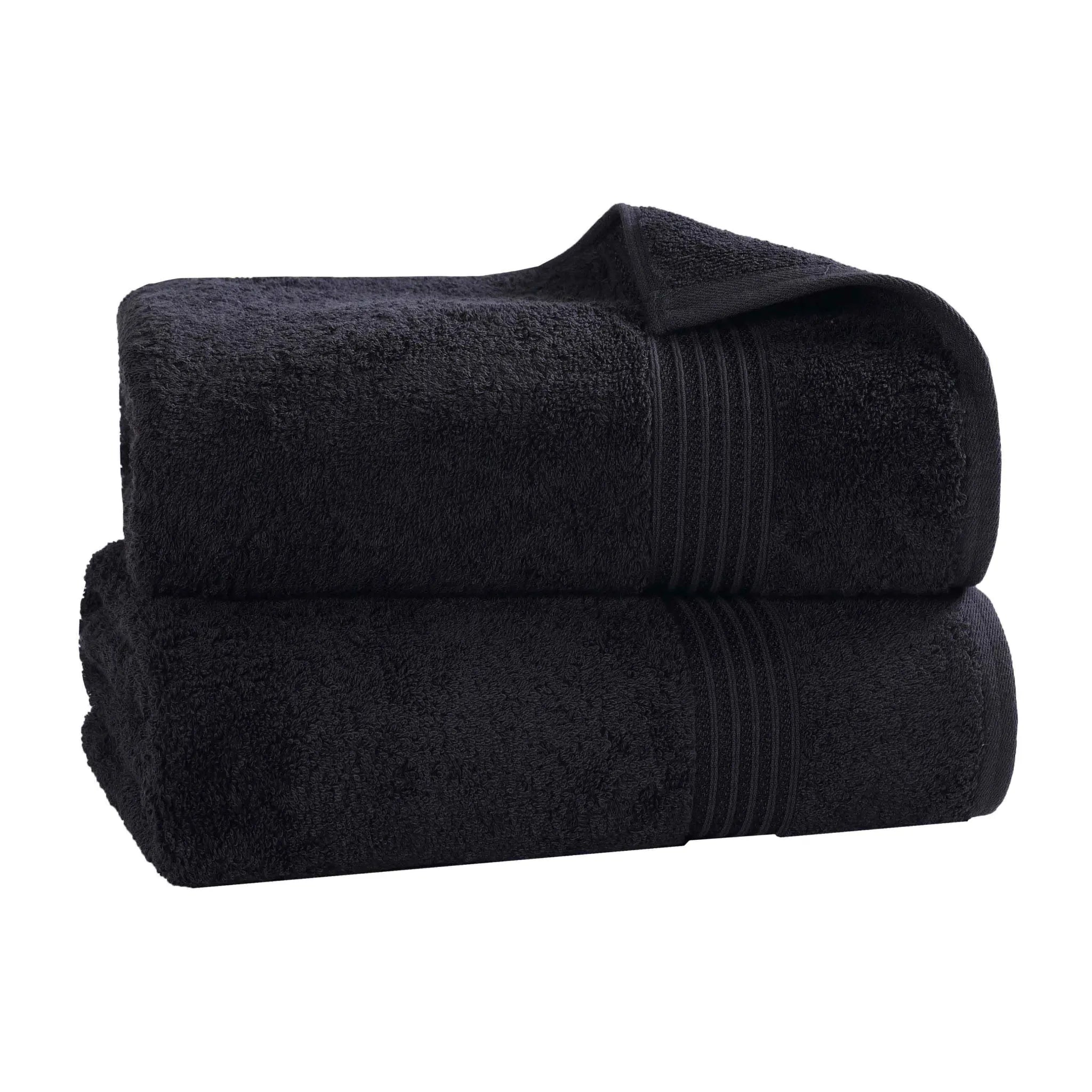 Premium Heritage Egyptian Cotton Bath Towel Set of 2 - Ultra Soft, Highly Absorbent & Quick Dry - Luxury Spa & Bathroom Essentials for Home & Hotel Use