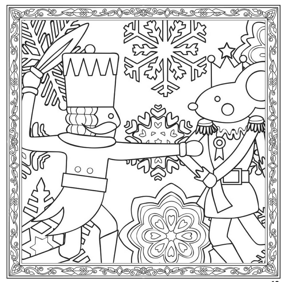 Nutcracker Coloring Book for Adults & Kids - Christmas Holiday Stress Relief & Creative Fun | Perfect for Gifts, Relaxation & Family Activities