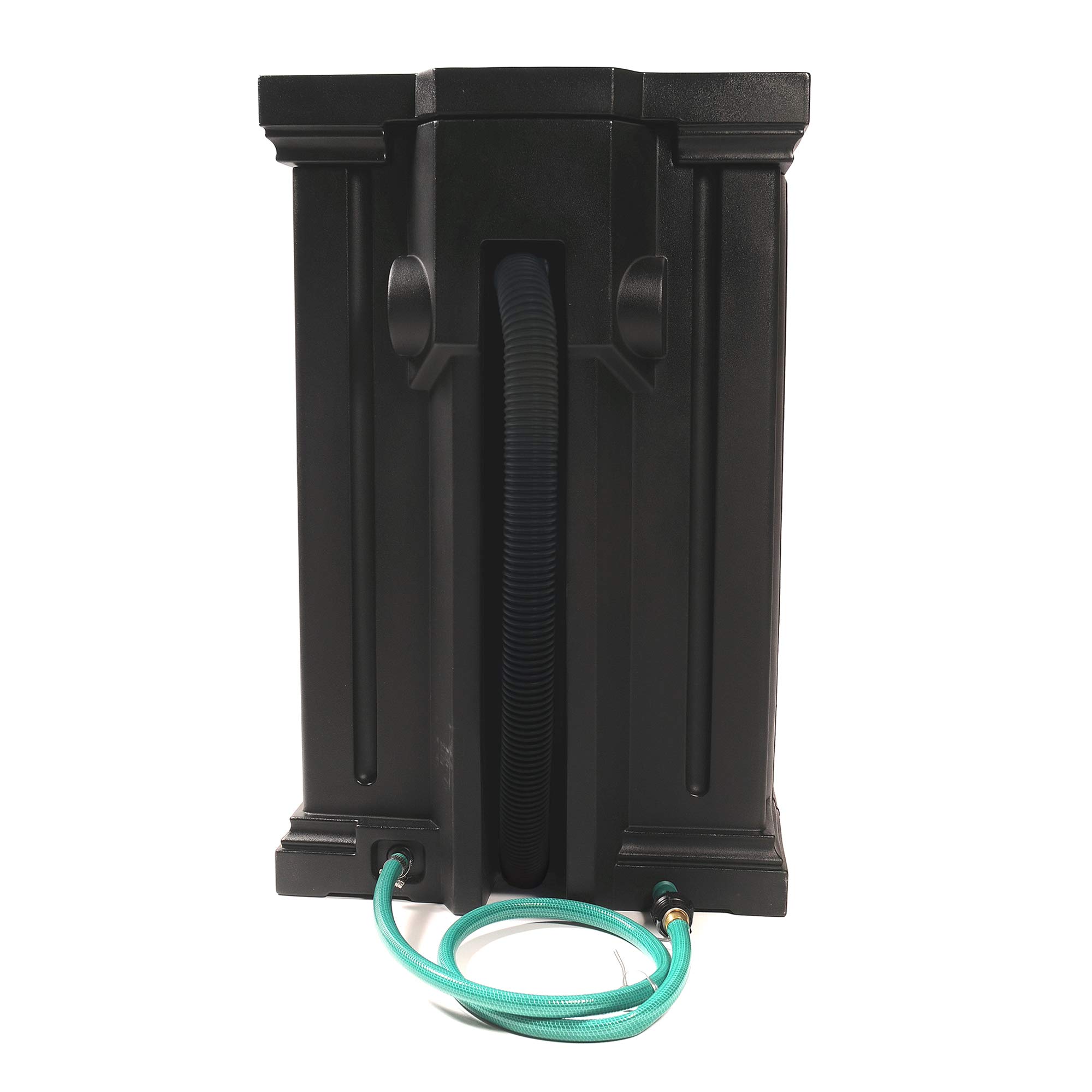 Mayne Madison Rain Catcher Barrel - 35 Gallon Black Rainwater Collection System - 9.5