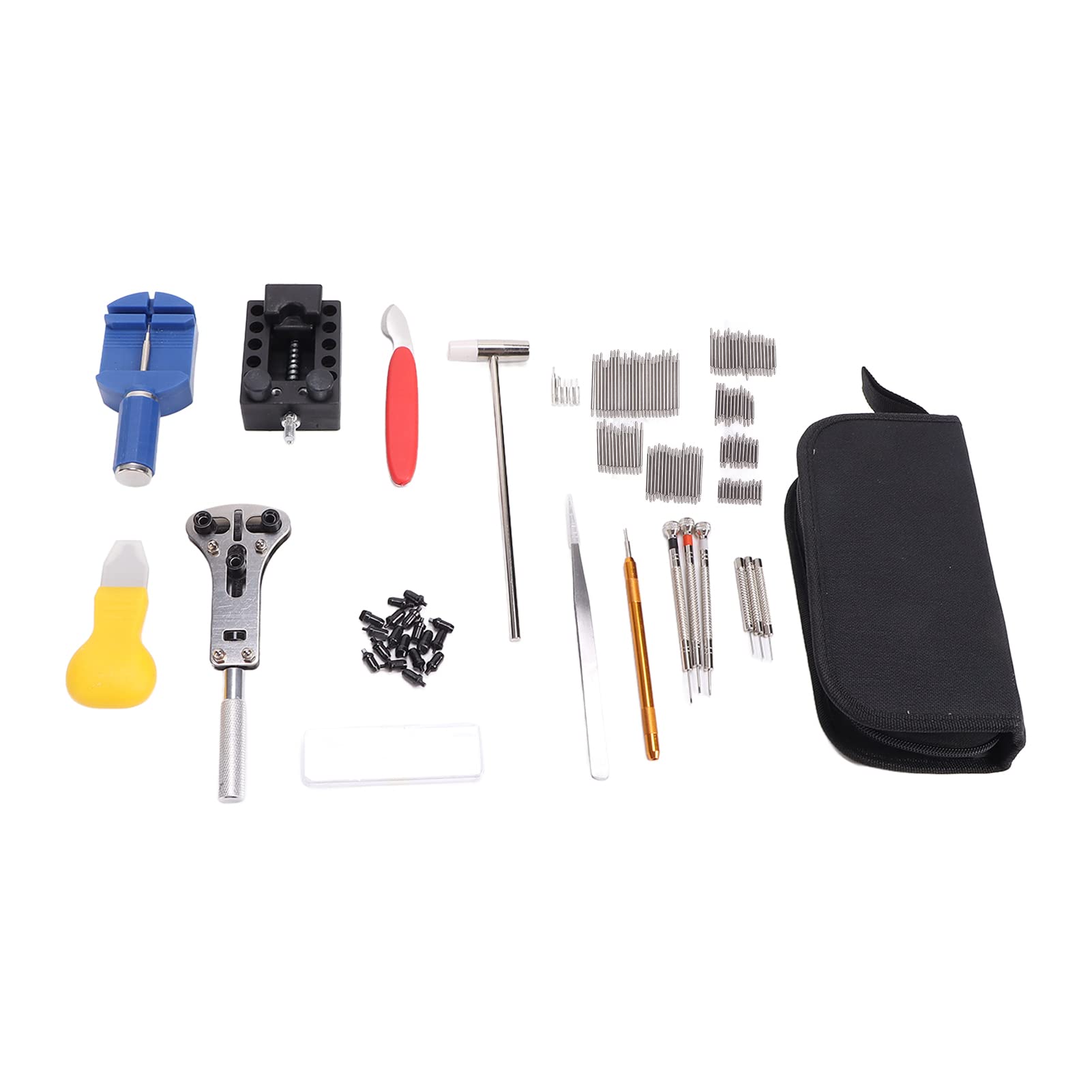 Professional Watch Repair Tool Kit - Brrnoo Watchmaker Tool Set with Case Opener, Pin Extractor & Screwdriver for Battery Replacement | Perfect for DIY Watch Repair, Maintenance & Jewelry Making at Home or Workshop