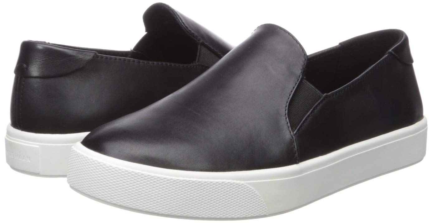 Cole Haan Women's Grandprø Spectator Slip-On Sneakers - Black | Comfortable Casual Shoes for Work, Travel & Everyday Wear
