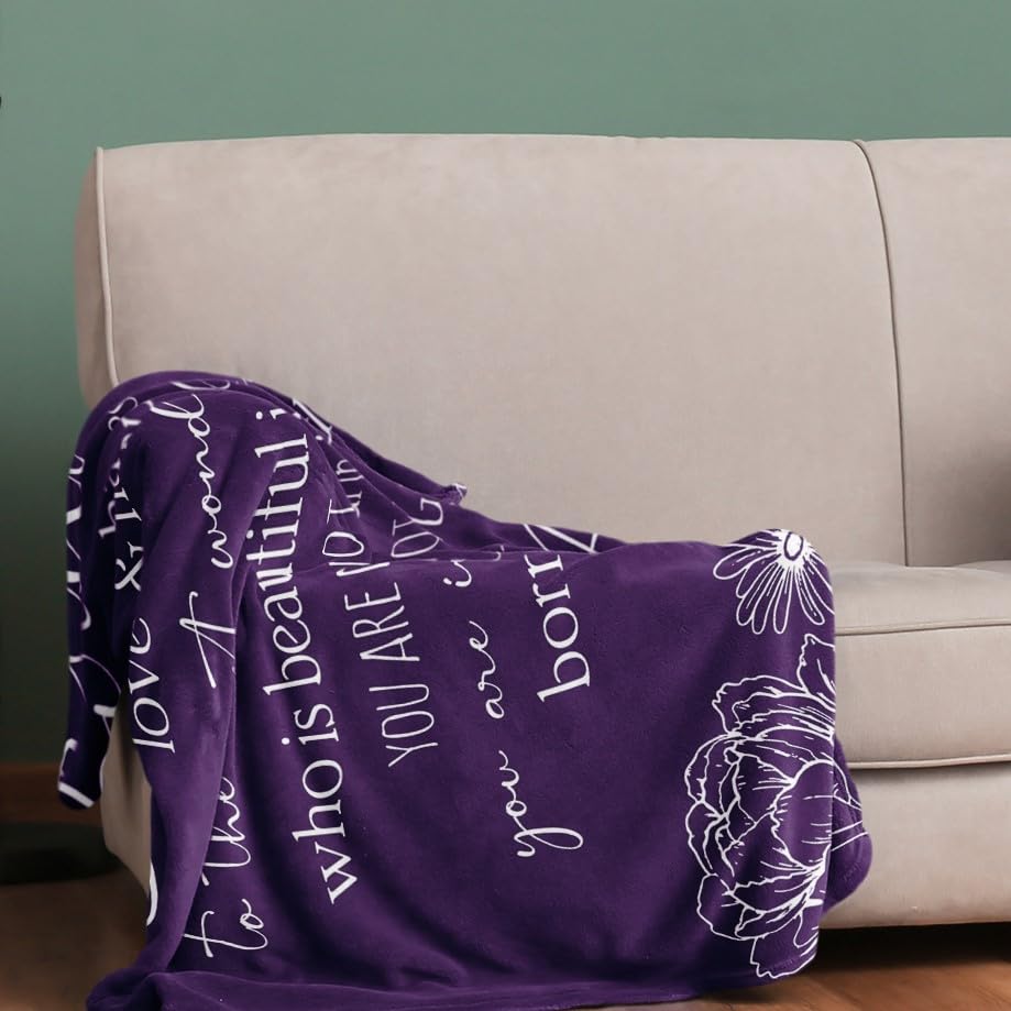 Xutapy Birthday Gifts for Women - 60''x50'' Soft Fleece Blanket, Happy Birthday Decorations & Unique Birthday Present for Her, Friend, Mom, Sister, Grandma, Wife - Perfect for Birthday Parties, Home Decor & Cozy Gift Giving