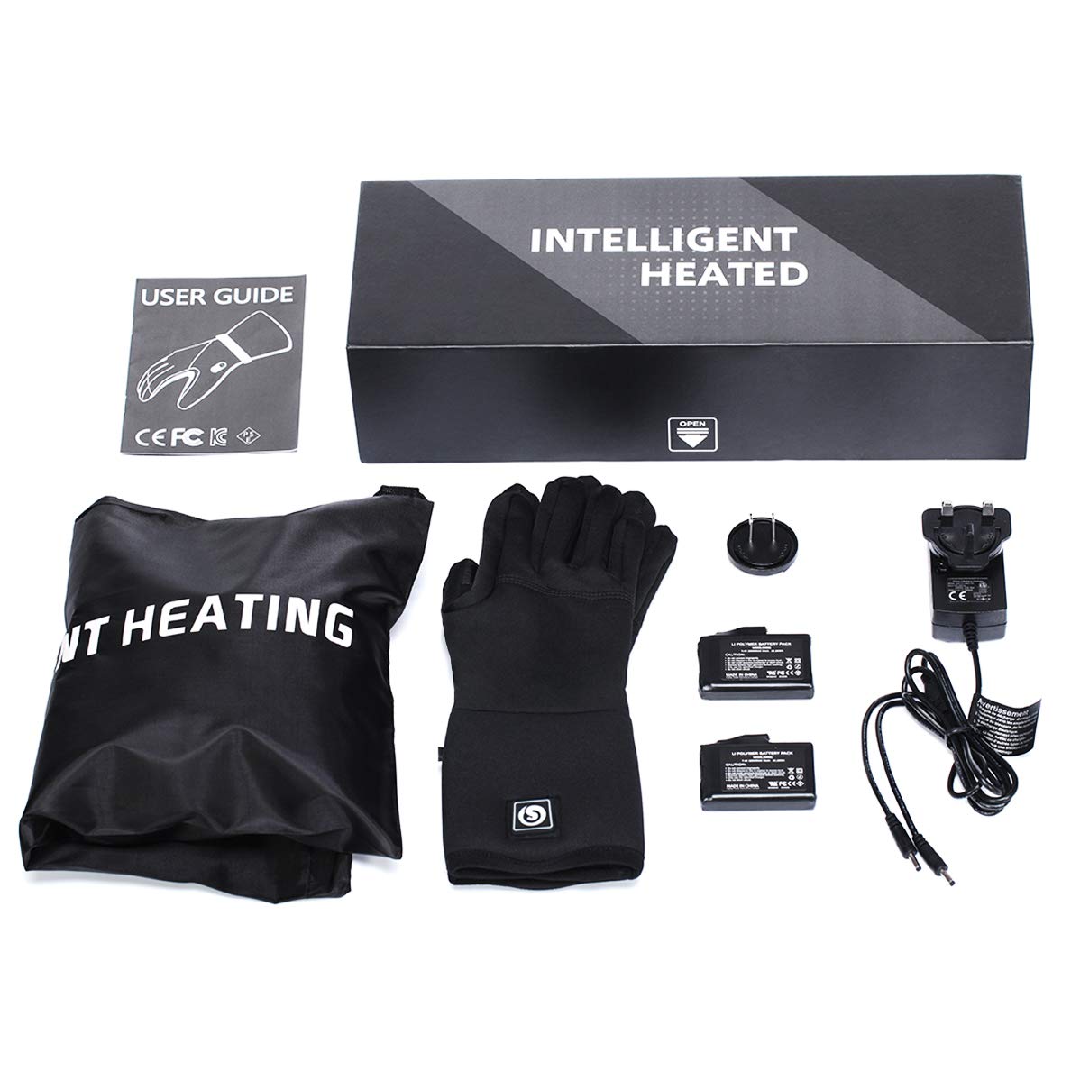 DAY WOLF Rechargeable Heated Gloves for Men & Women - Battery-Powered Electric Hand Warmers for Winter Sports, Snow Biking, Skiing, Cycling, Hunting & Snowboarding - Stay Warm in Cold Weather Outdoor Activities
