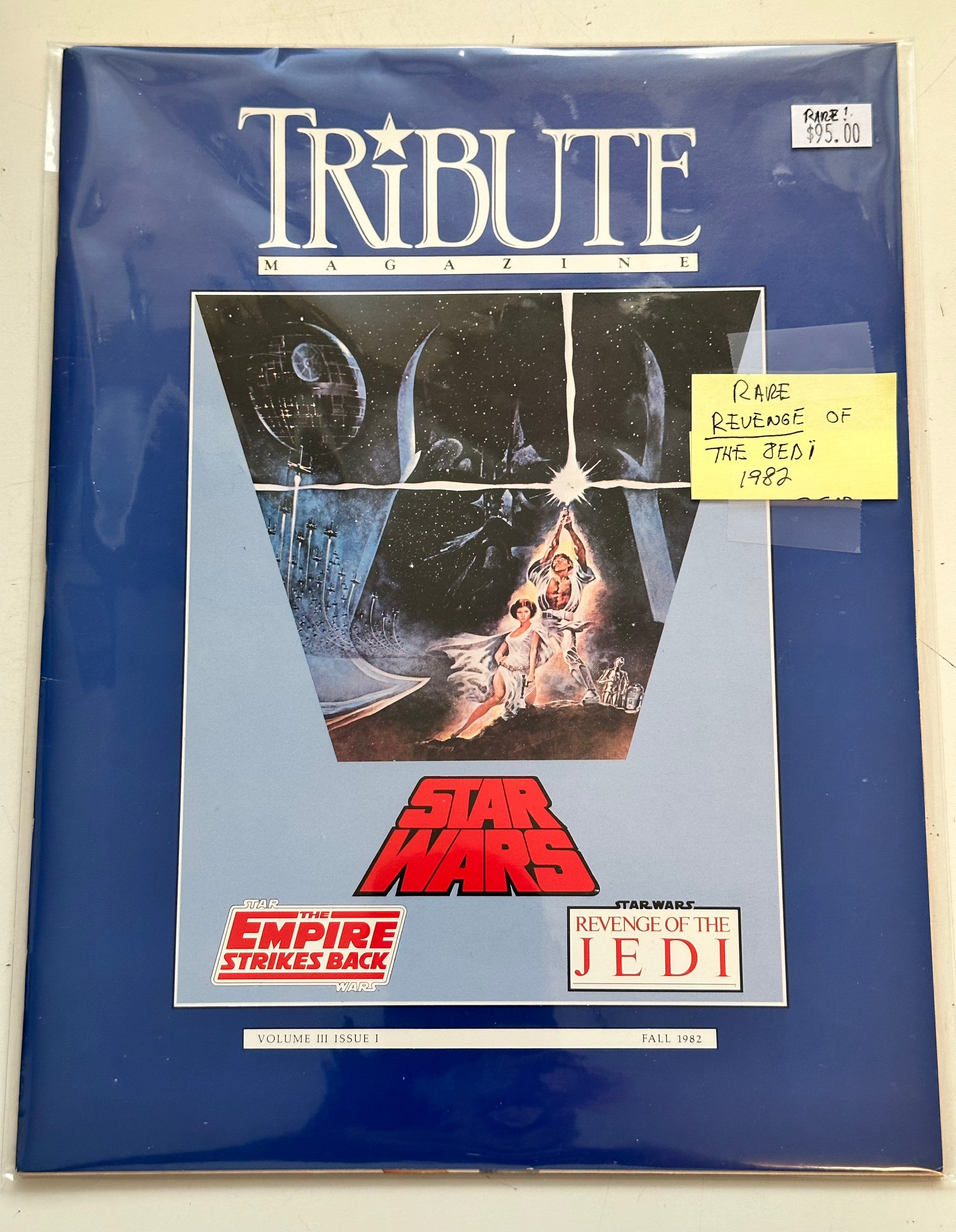 Revenge of the Jedi Rare 1982 Star Wars Movie Tribute Magazine - Collectible Memorabilia for Fans & Display