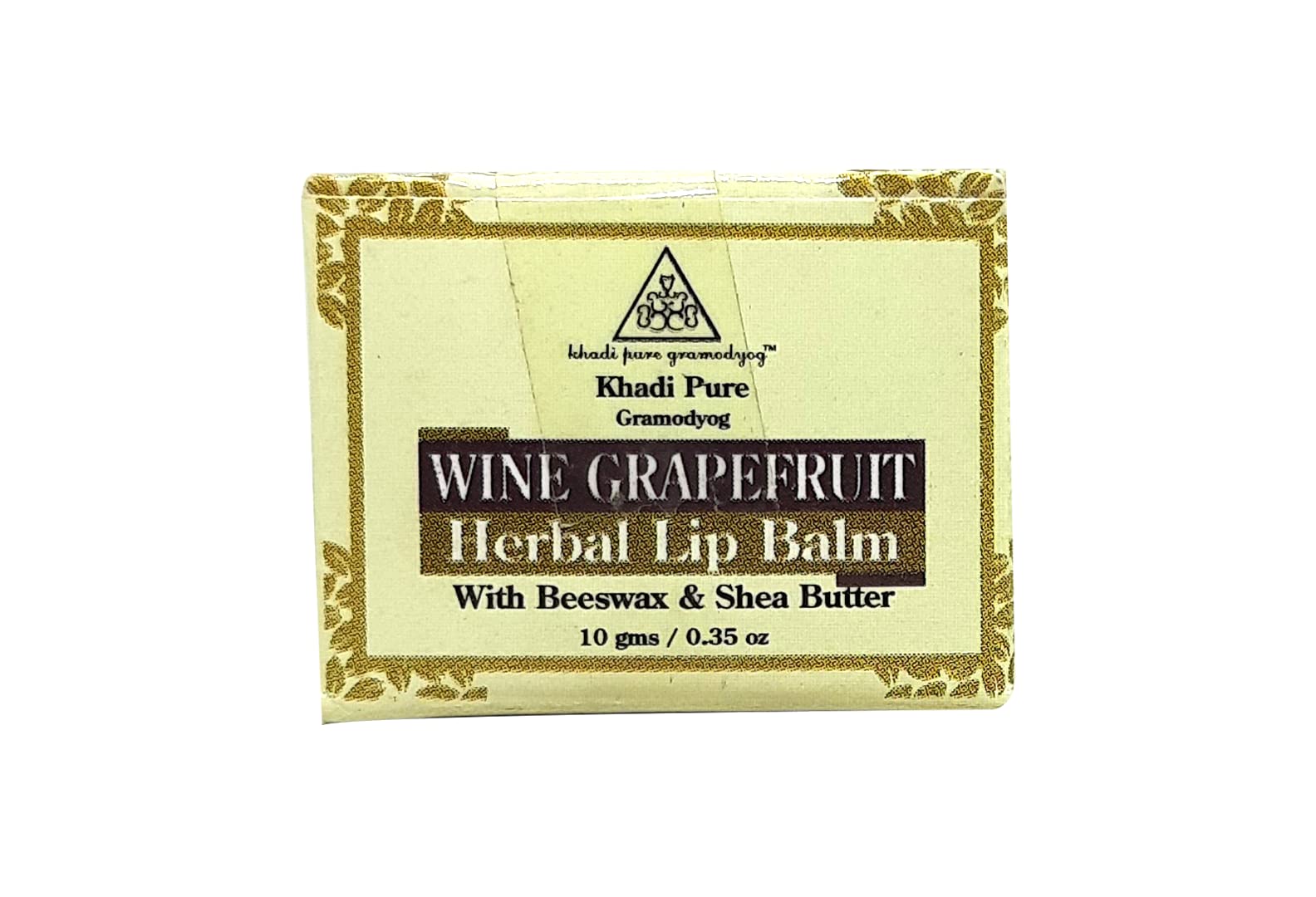 Khadi Pure Gramodyog Herbal Wine Grape Fruit Lip Balm - 10G | Natural Moisturizing & Nourishing Lip Care for Dry, Chapped Lips | Perfect for Daily Use, Travel & Winter Protection