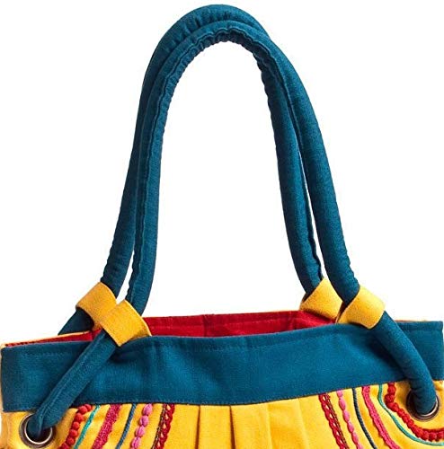 Brave Girl Yellow Leather Crossbody Purse for Women - Fashionable & Durable Handbag for Daily Use, Travel & Shopping | Model 102172