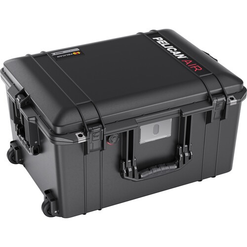 Pelican 1607 AirWD Wheeled Hard Case with Padded Divider Insert - Black Waterproof Protective Travel Case for Camera, Electronics & Equipment - Perfect for Air Travel, Outdoor Adventures & Professional Use