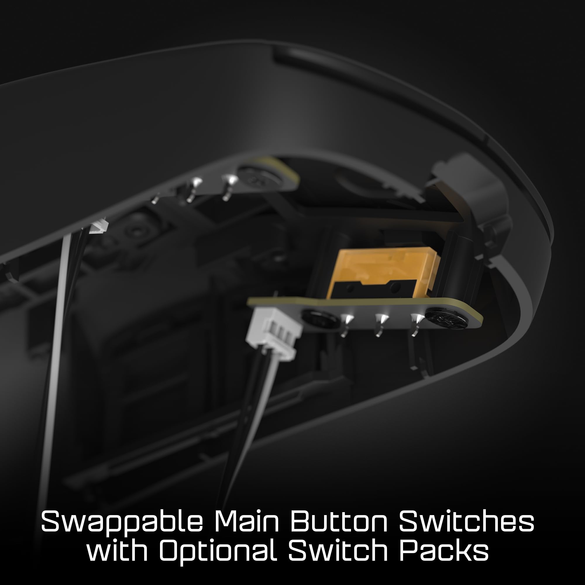 ENDGAME GEAR OP1 Gaming Mouse - High Precision Sensor, Kailh GX Switches, Ultra Lightweight Design, Customizable Buttons, Hybrid Skates for Smooth Glide - Perfect for FPS, MOBA & Esports Gaming (Black)