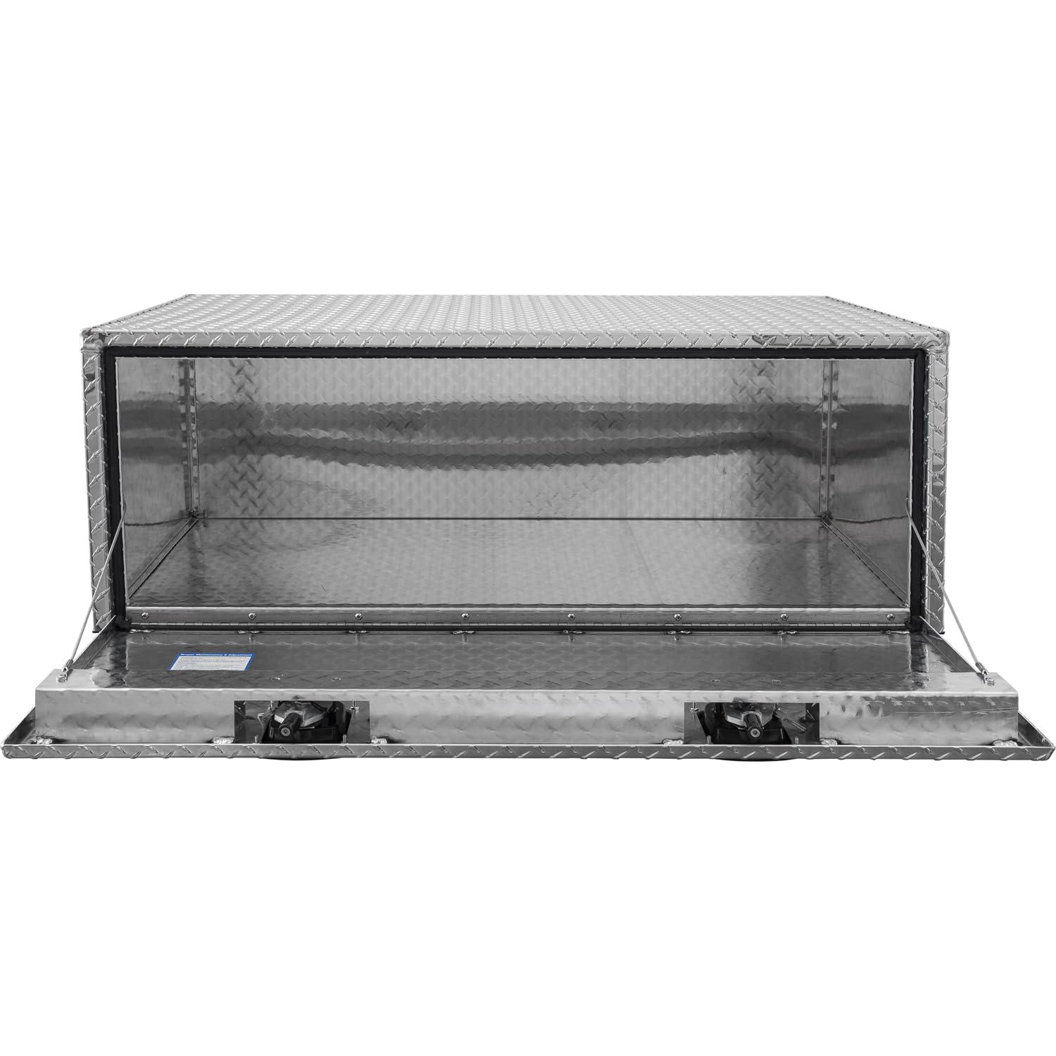 Diamond Tread Aluminum Underbody Truck Tool Box with Compression Latch - 18 x 24 x 48 Inch Heavy Duty Storage Box | Made in USA | Perfect for Truck Organization & Job Site Storage | Weatherproof & Secure Tool Compartment for Contractors & Work Trucks