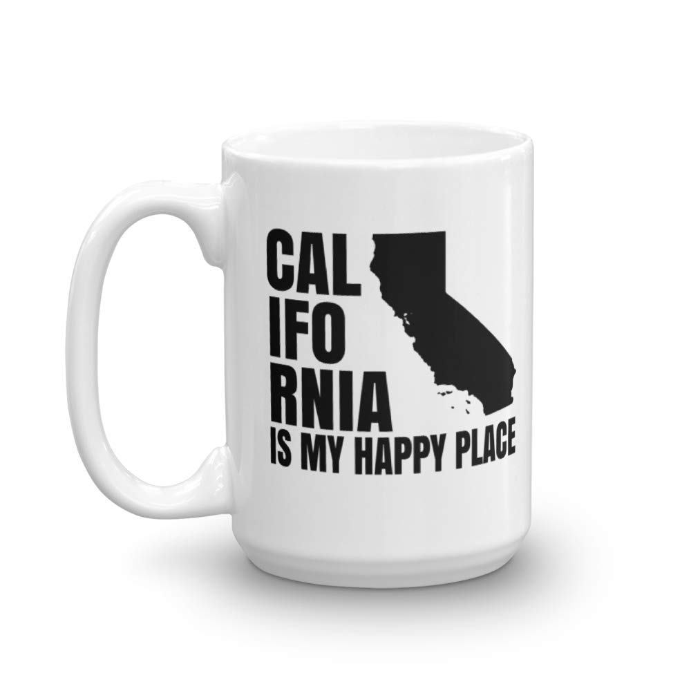 California Map Art Coffee & Tea Mug - 15oz Ceramic Cup with State Design | Souvenir, Home Décor & Housewarming Gift | Perfect for Coffee Lovers, California Enthusiasts & Office Use