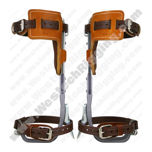 Professional Aluminum Tree Climbing Spurs with L-Pads - Lightweight & Durable for Arborists, Hunters, and Outdoor Enthusiasts - Perfect for Tree Trimming, Hunting, and Forestry Work