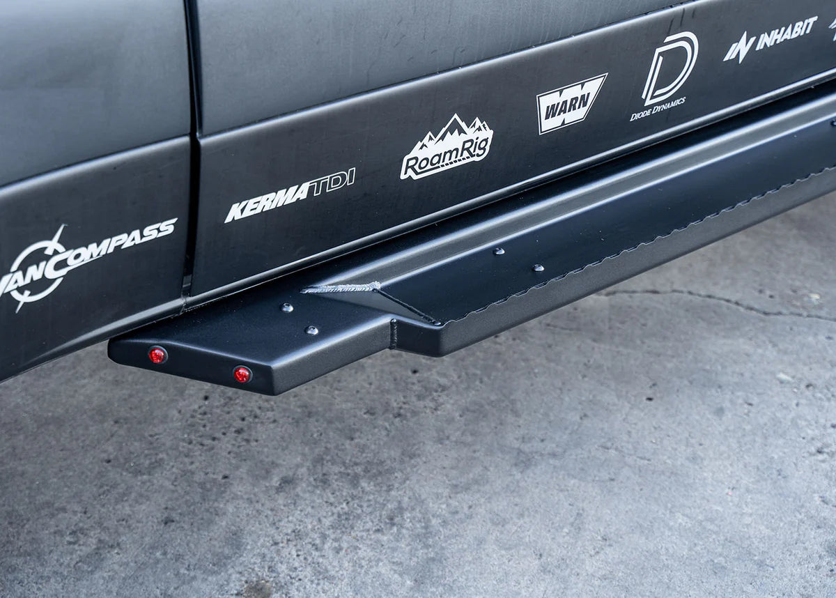 ROAMBUILT Flat Side Step for 2007-2023 Mercedes Sprinter Van - Passenger Side - Easy Installation & Durable Aluminum - Perfect for Camping & Outdoor Adventures