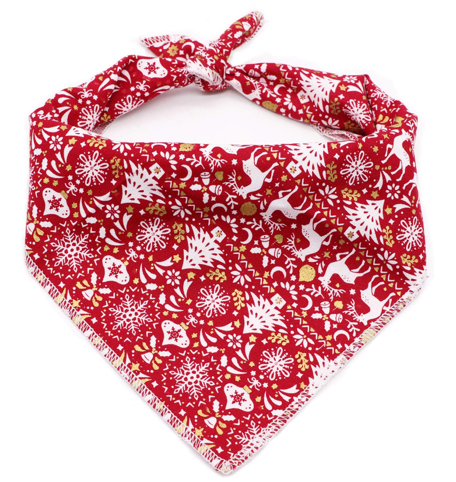 ARING PET Cotton Dog & Cat Bandanas - Adjustable Triangle Bibs Scarf for Small to Large Pets | Perfect for Holidays, Parties & Daily Walks