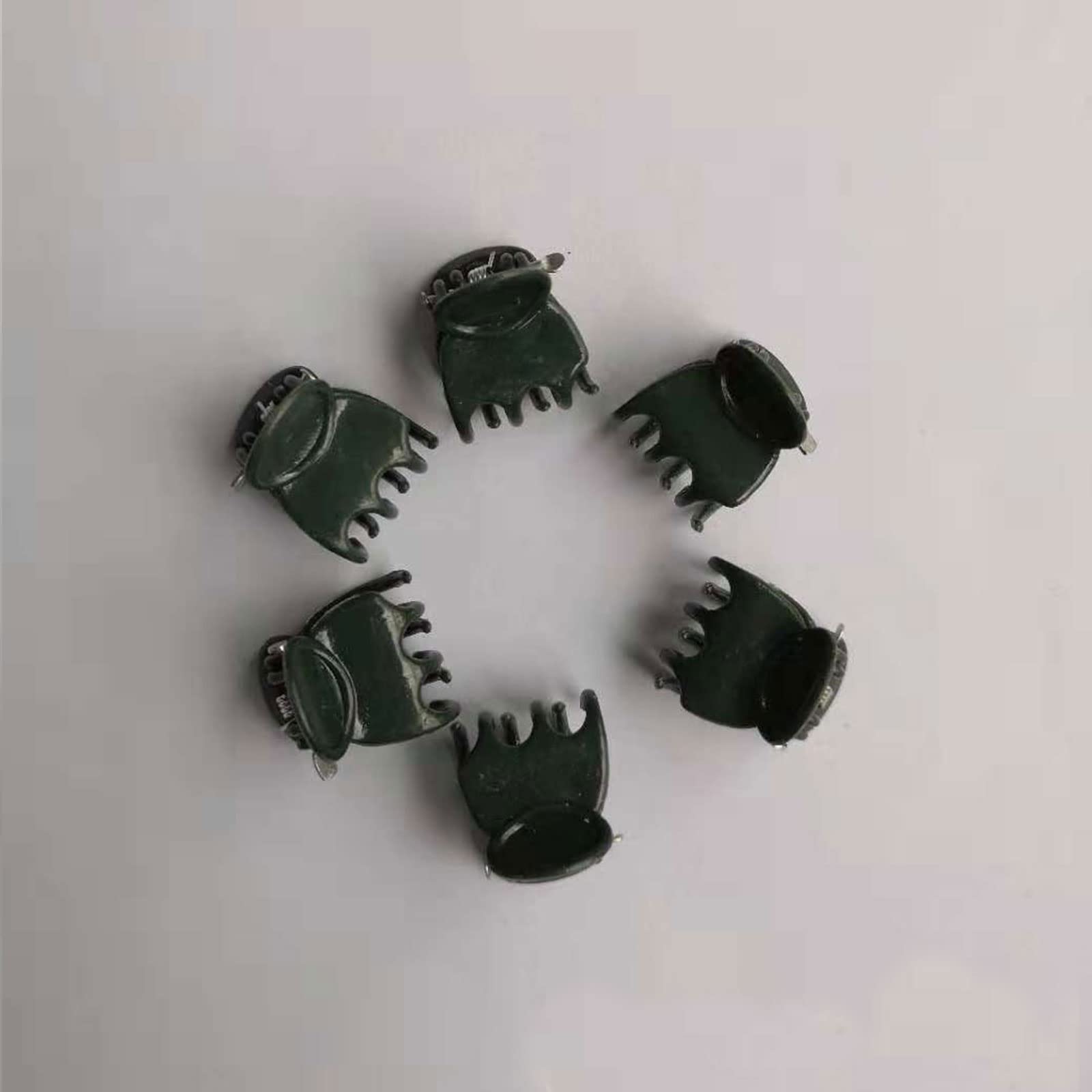 50Pcs Dark Green Plastic Orchid Clips - Garden Flower Vine Support Clips for Stems, Vines and Stalks | Ideal for Orchids, Tomatoes, Peas and Climbing Plants | Perfect for Indoor and Outdoor Gardening