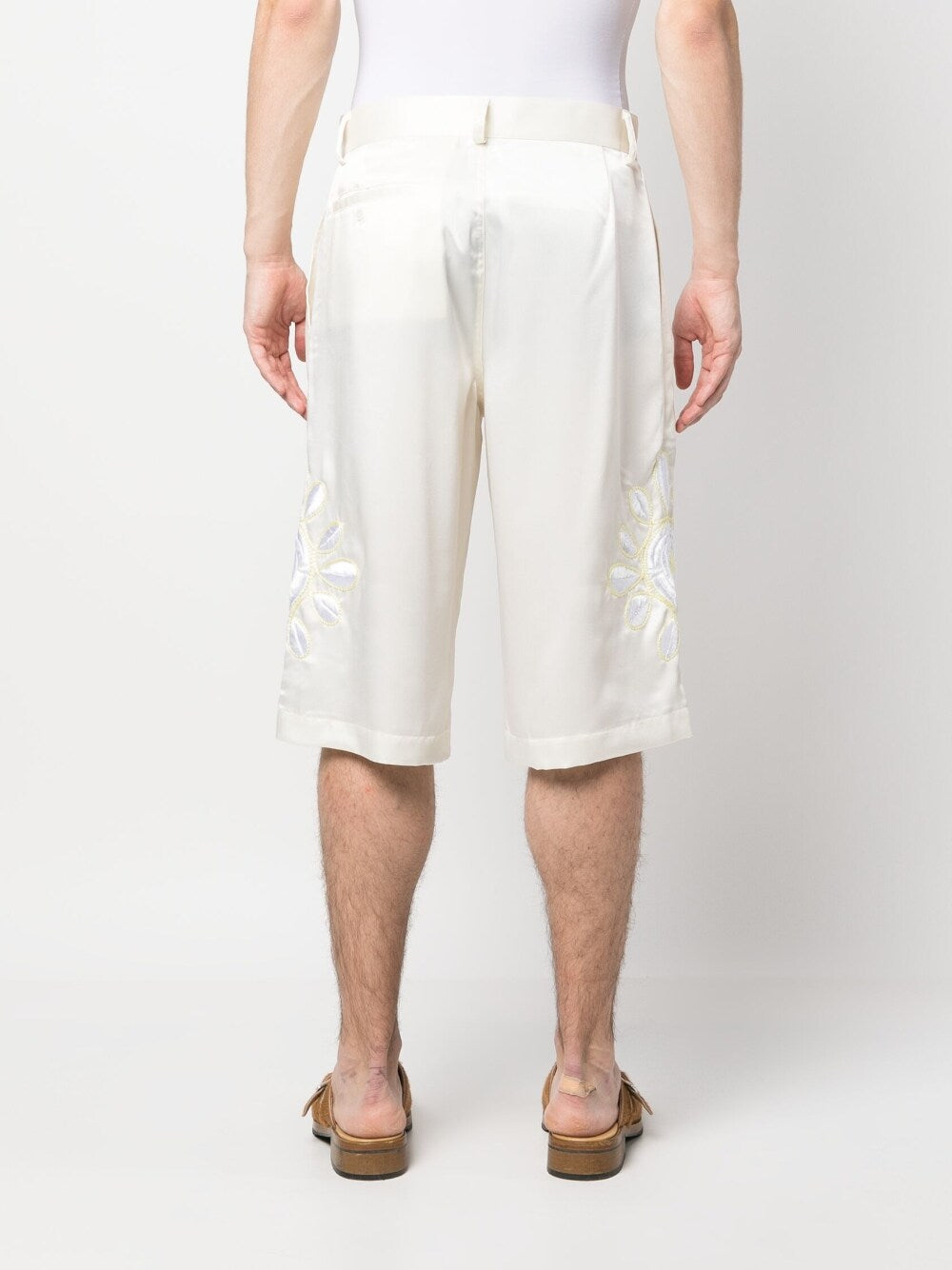 BLUEMARBLE Women's High Waisted White Shorts - Comfortable Summer Casual Shorts for Beach, Travel & Outdoor Activities