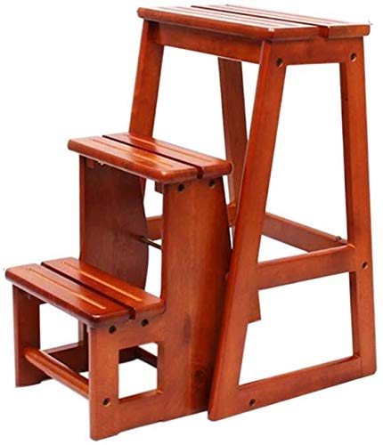 NEVKA Foldable Step Stool for Home, Kitchen, Bathroom - Non-Slip Indoor Step Ladder Stool with Handles, Multi-Functional Retractable Climbing Stool for Adults & Kids - Perfect for Reaching High Shelves, Cleaning, and Organizing