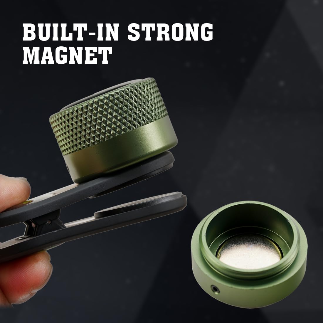 Premium Portable Metal Magnetic Pool Cue Chalk Holder - Round & Square Options for Billiard, Snooker & Pool Cue Tips | Durable Billiards Accessories for Home Game Rooms & Professional Tournaments