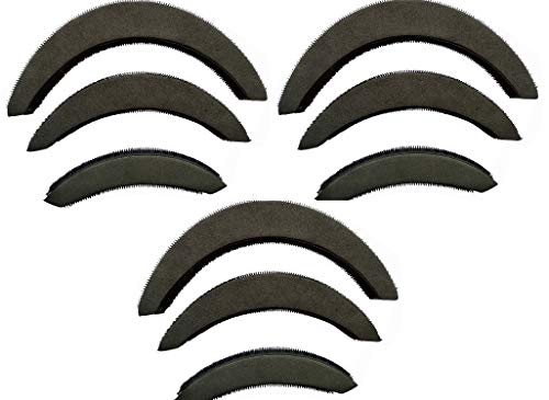 AROSHA Banana Bumpits Hair Volumizer - 9 Piece Black Hair Styling Accessories for Women & Girls - Create Instant Volume & Retro Hairstyles - Perfect for Parties, Weddings & Everyday Glam