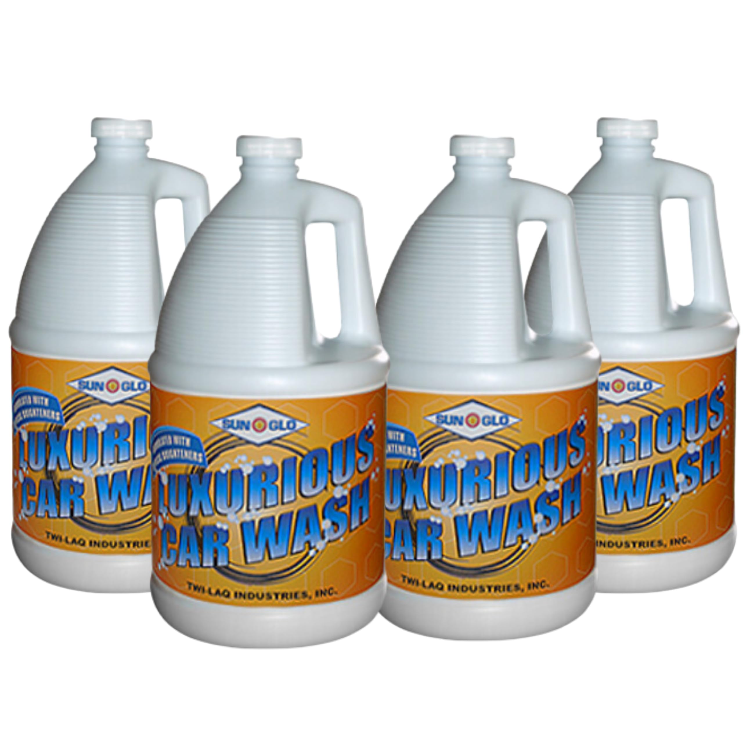 Sun-Glo UltraClean Car Wash Soap - Premium Car Shampoo for Deep Cleaning & Shine (4x1 Gallon Case) - Perfect for Sedans, SUVs & Trucks at Home or Professional Car Wash