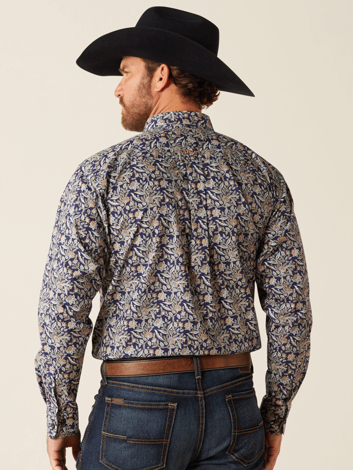 Ariat Men's Creighton Classic Fit Shirt - Comfortable Western Style Button Down Shirt in Brown | Perfect for Cowboy Rides, Ranch Work & Casual Wear