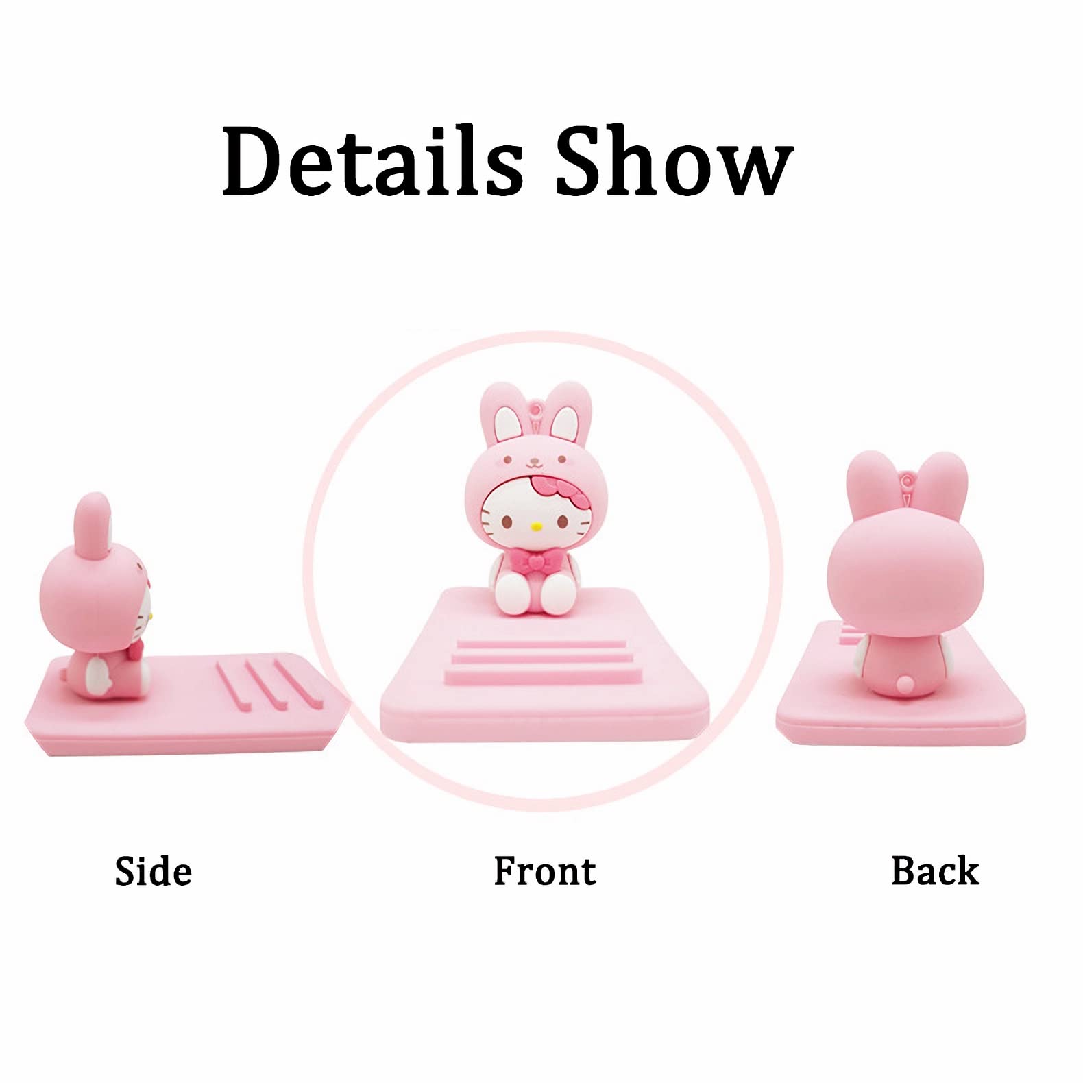 Adorable Phone Stand for Desk - Universal Cell Phone Holder for Women & Girls - Compatible with iPhone, Samsung & All Smartphones - Perfect for Office, Home & Car Use