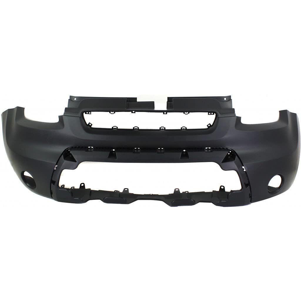 Kia Soul Bumper Cover Replacement 2010-2011 | Front Center Primed 2-Piece Type A (Part# KI1000147/865112K000) | Durable Auto Body Repair for Collision Damage & Vehicle Protection