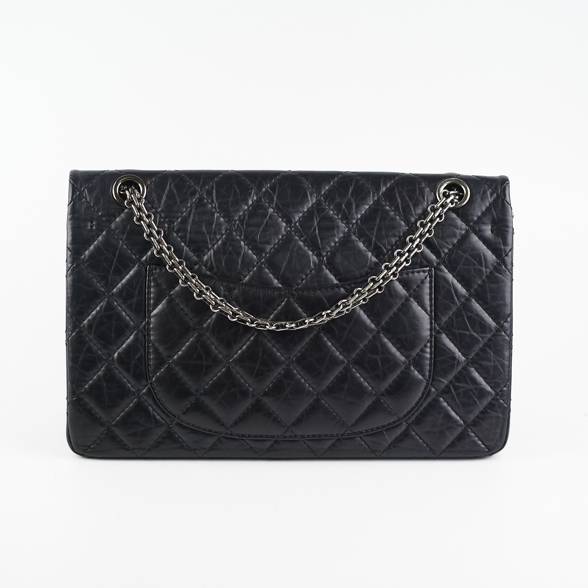 Chanel Reissue 226 Black Leather Flap Bag - Luxury Designer Handbag for Women | Perfect for Evening Events, Work & Special Occasions