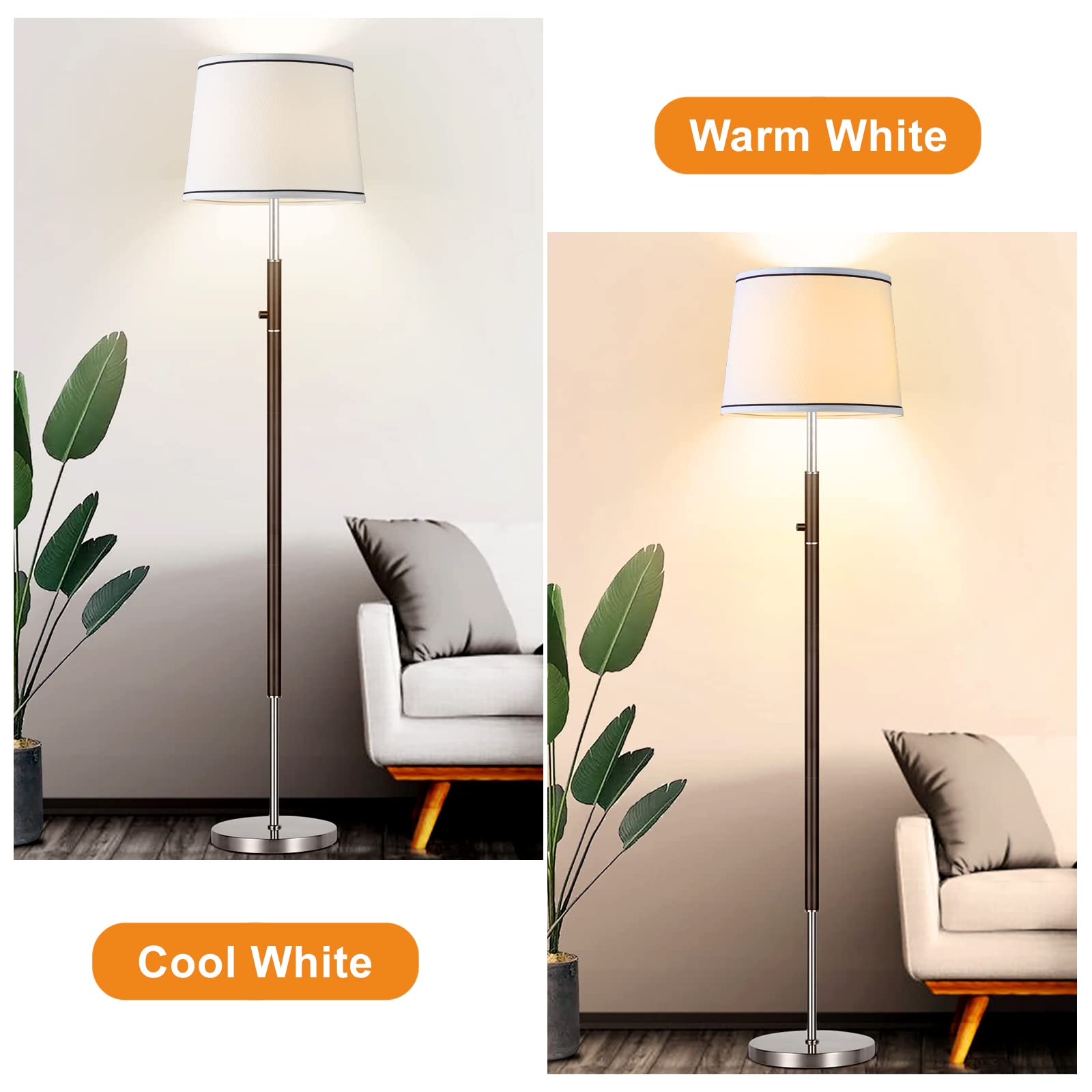 White Drum Lampshade Set of 2 - 13