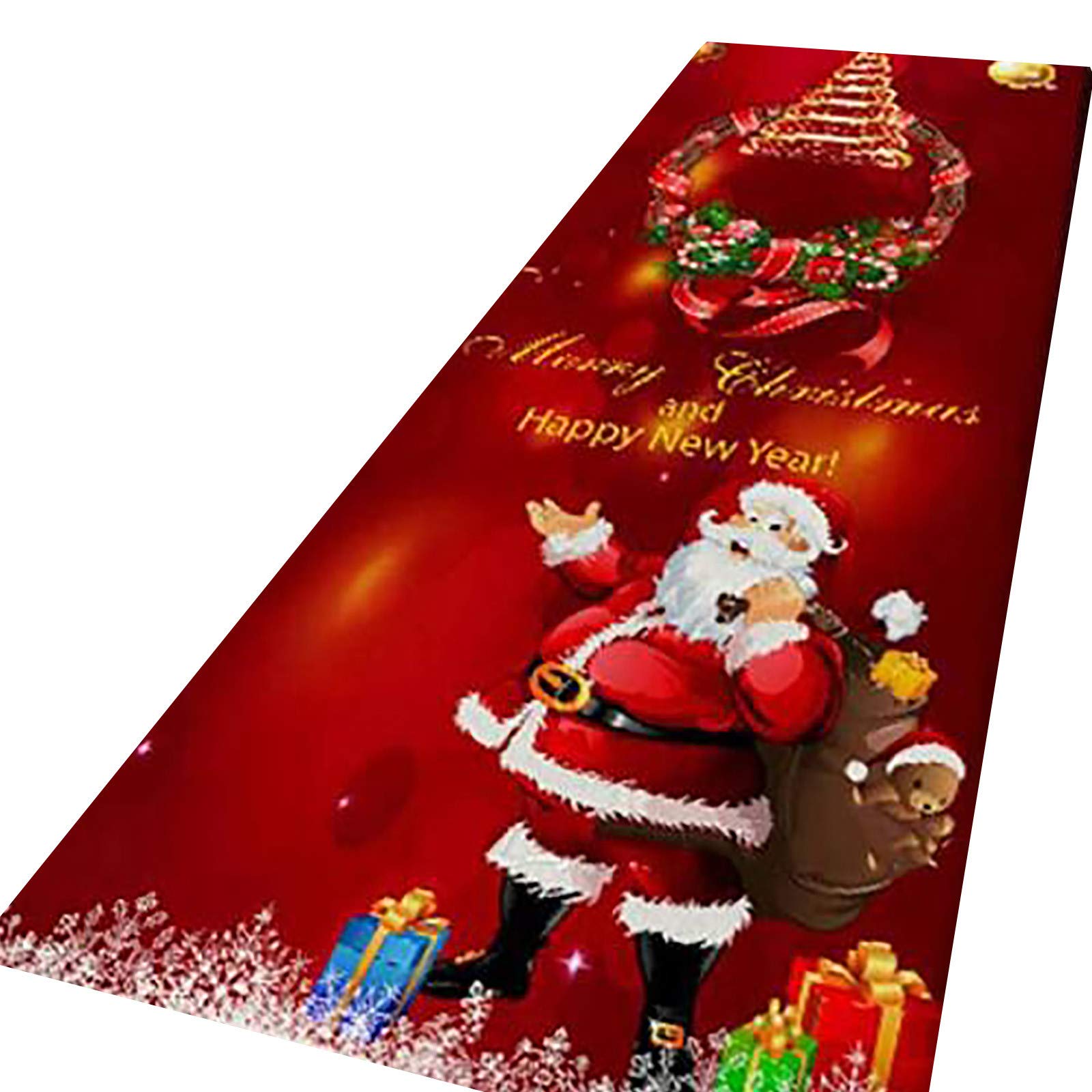**Xipoxipdo Christmas Decor Merry Carpets - Indoor Welcome Doormat for Holiday Home Decor, Non-Slip Holiday Rug, Cozy Hush Blanket (Size D, One Size) - Perfect for Front Door, Living Room & Festive Gatherings**