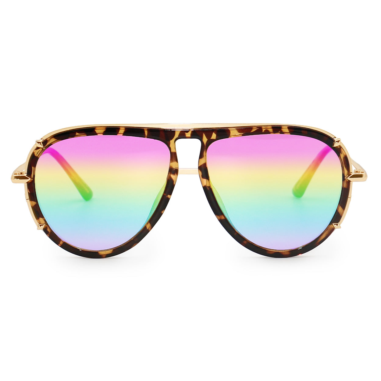 Ivy Luxe Pride Tangle-Free Round Aviator Sunglasses for Women - UV Protection Polarized Lenses for Driving, Beach & Outdoor Activities