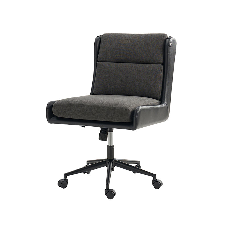 Tobie Modern Ergonomic Faux Leather Office Chair - Adjustable Height Swivel Task Chair with Lumbar Support for Home Office, Gaming & Workspace Comfort