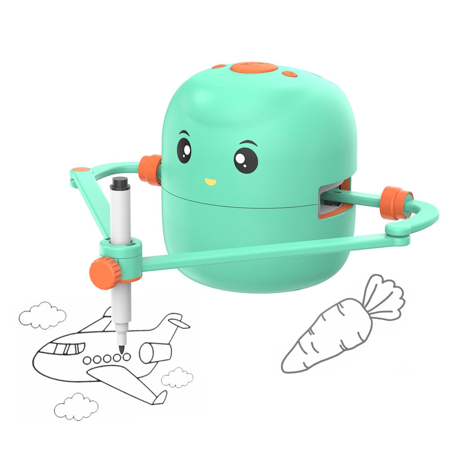 Interactive Educational Drawing Robot for Kids - Montessori Learning Toy with 100 Word Cards | Smart AI Drawing Machine for Children's Creativity & STEM Development | Perfect for Home Schooling, Classroom Activities & Birthday Gifts