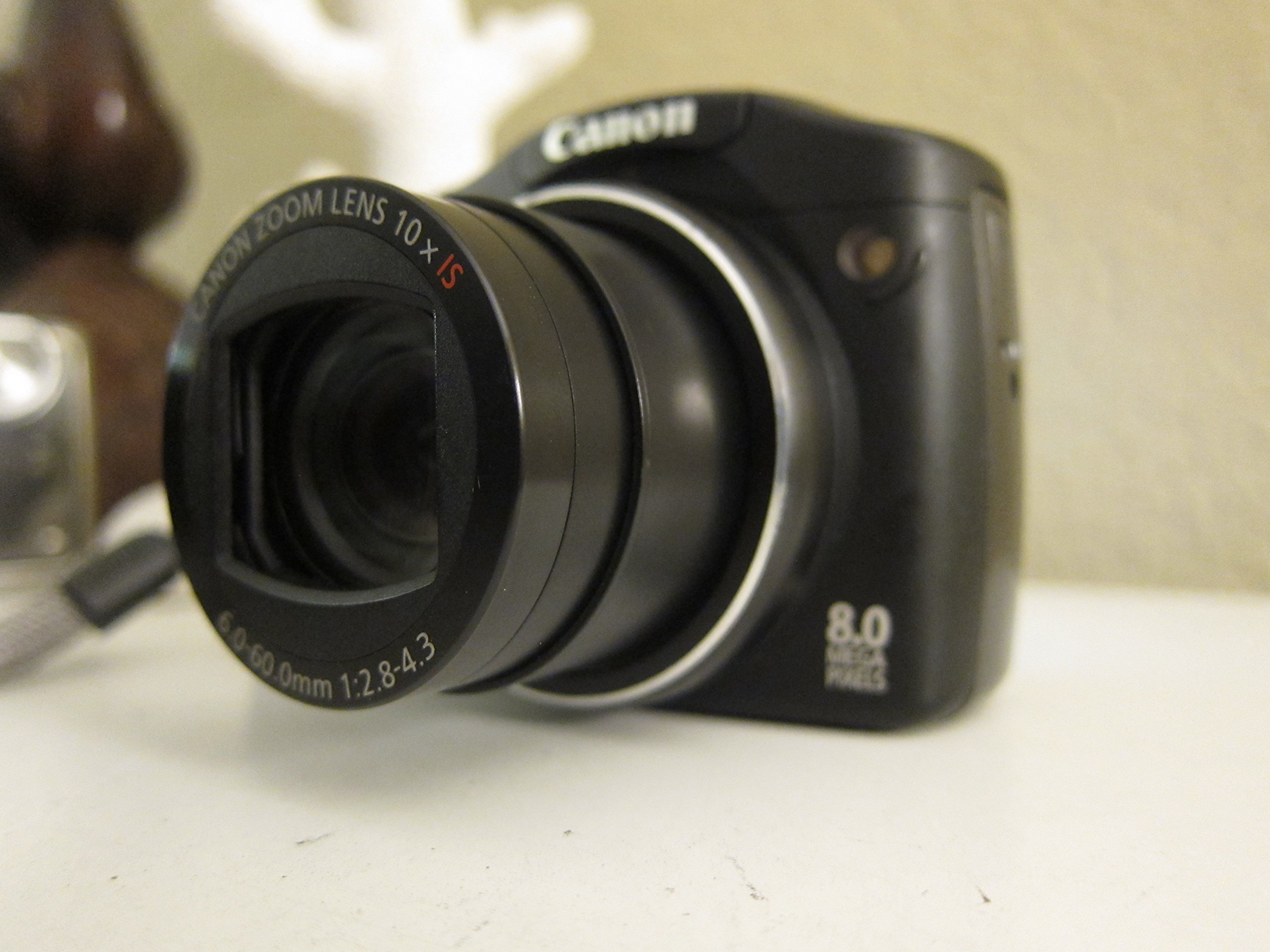 Canon PowerShot SX100IS 8MP Digital Camera with 10x Optical Zoom & Image Stabilization (Black) - Perfect for Travel Photography, Family Events & Outdoor Adventures