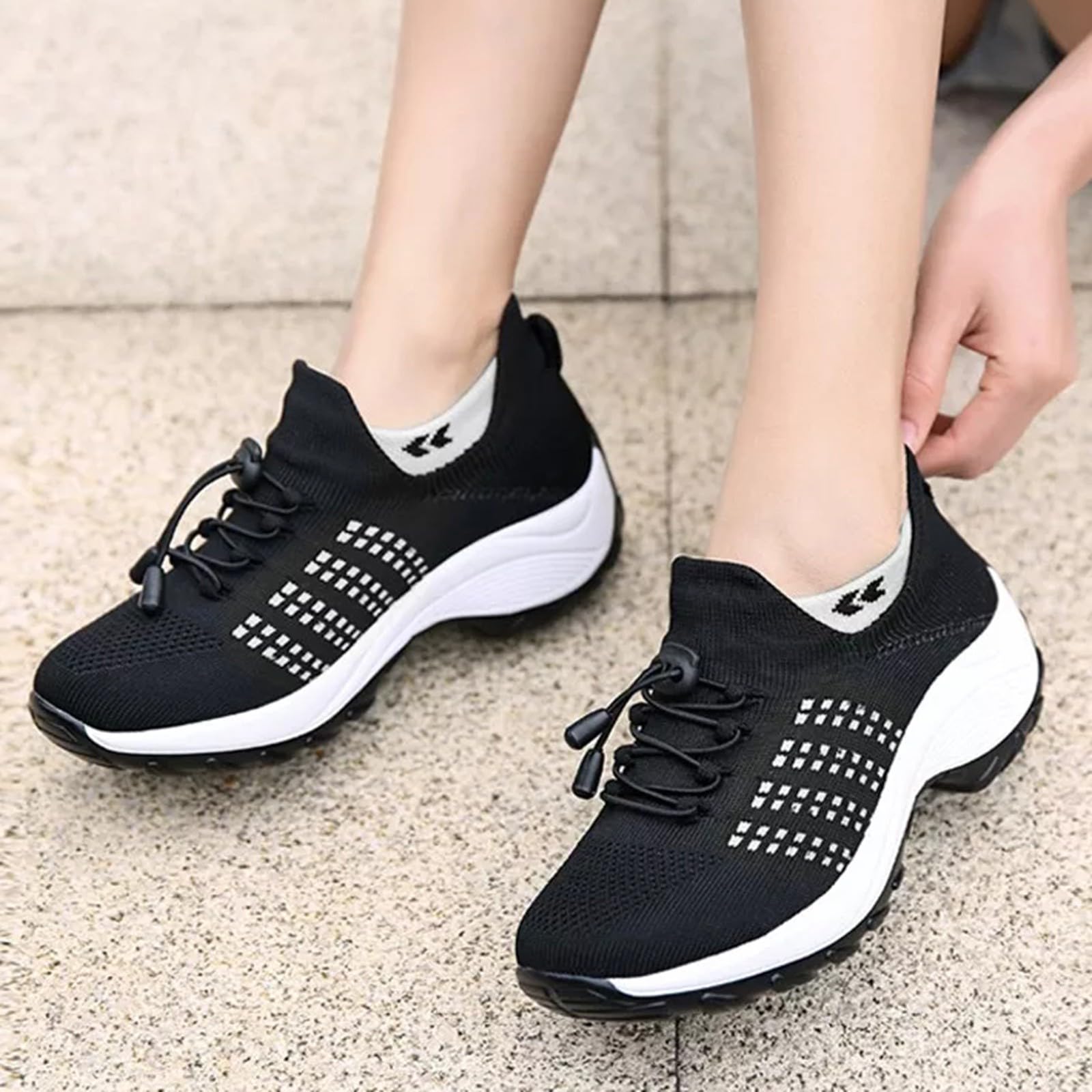**Women's Lightweight Running Shoes - Slip-On Tennis Sneakers for Walking, Non-Slip Athletic Shoes - Comfortable for Jogging, Gym & Casual Wear**