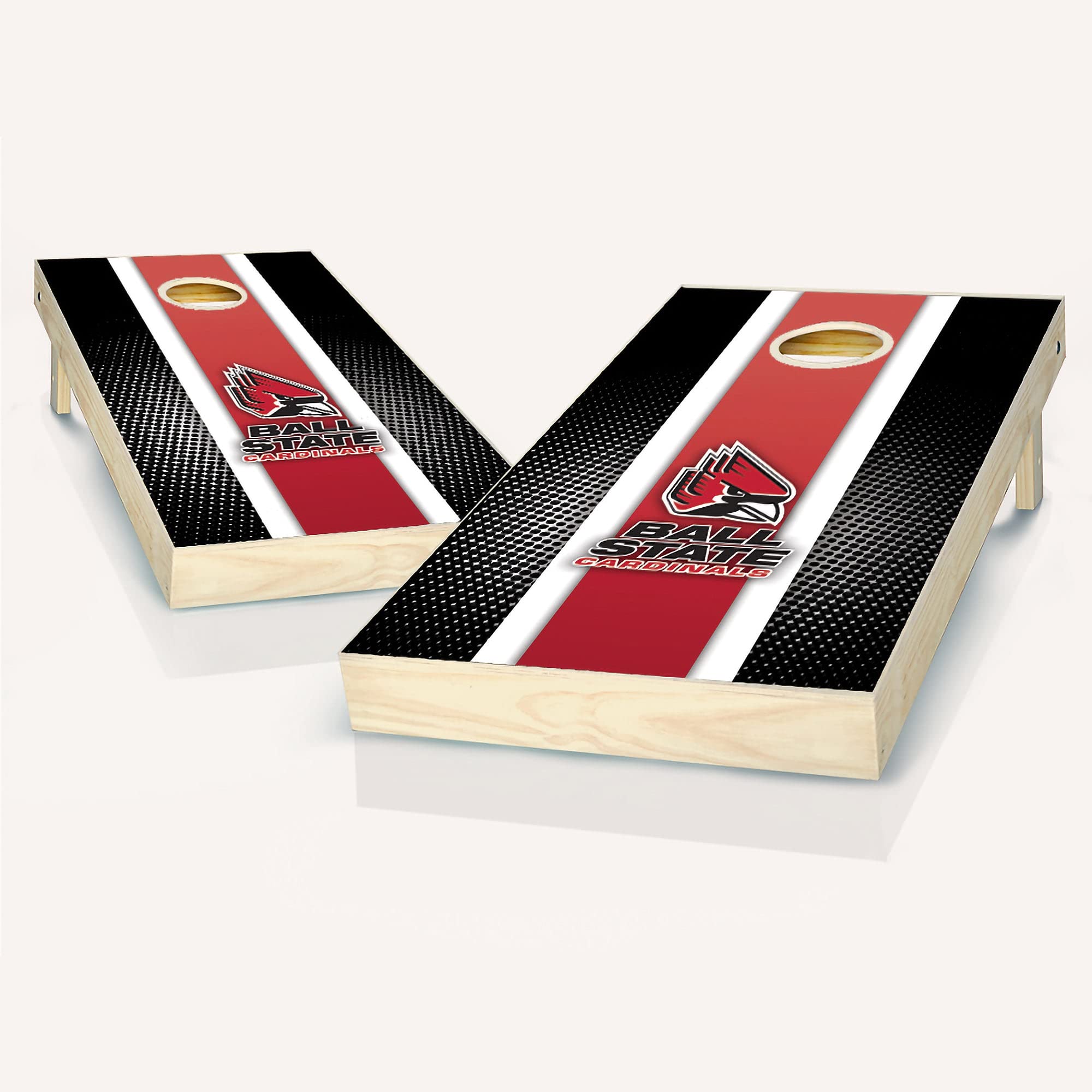Premium Striped Cornhole Game Set - 2 Wooden Boards & 8 Bean Bags for Outdoor Parties, Tailgating, and Backyard Fun | Durable Cornhole Set for Adults and Kids