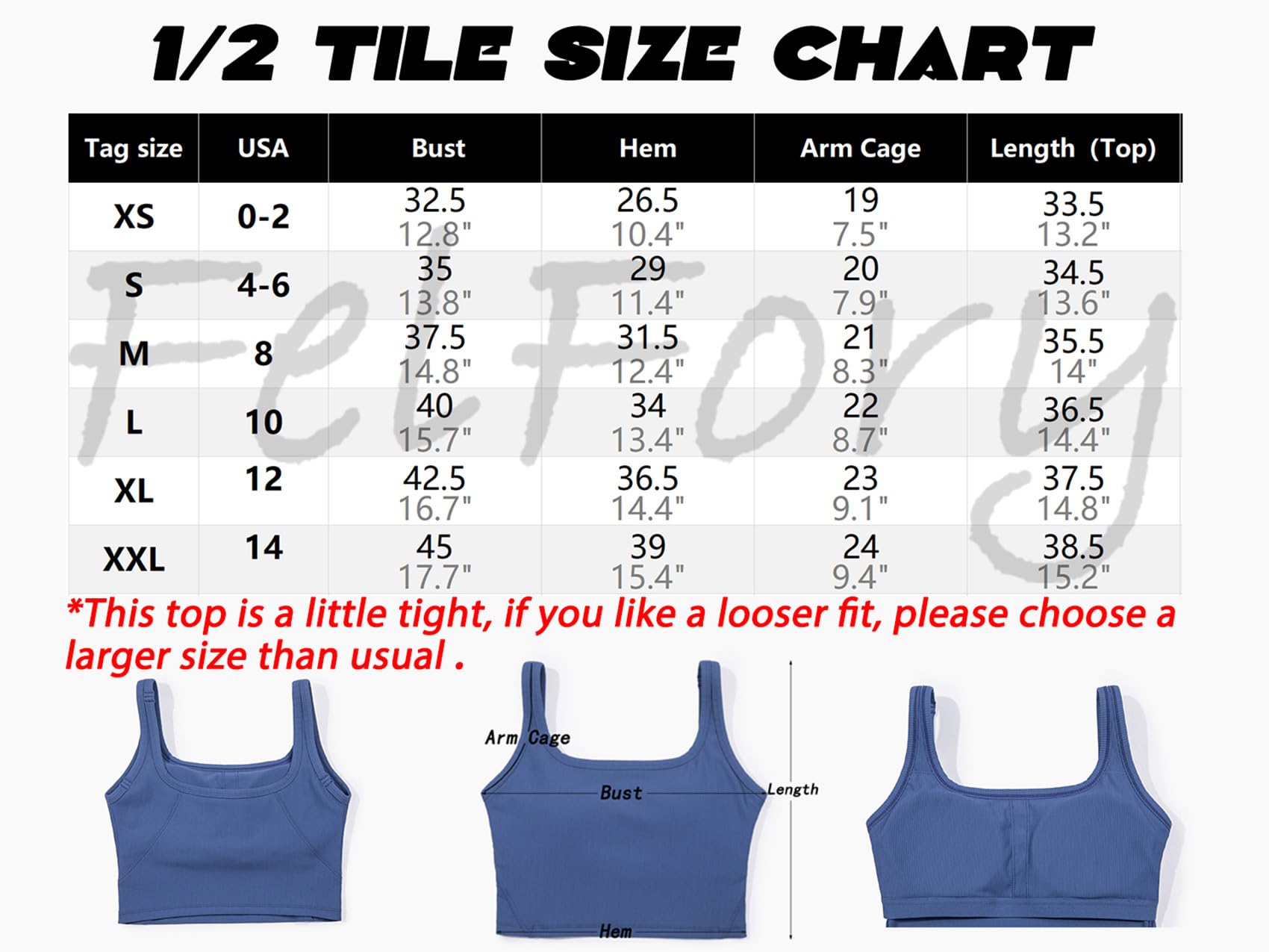 FelFory Women's Longline Sports Bra Tank Top - Seamless Ribbed Workout Crop Top for Yoga, Gym & Fitness - Breathable Comfort for Running, Pilates & Active Lifestyle