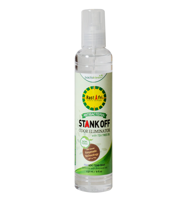 RAST A FRI STANK OFF Odor Eliminator with Tea Tree Oil - Powerful Natural Deodorizer for Shoes, Gym Bags & Sports Gear