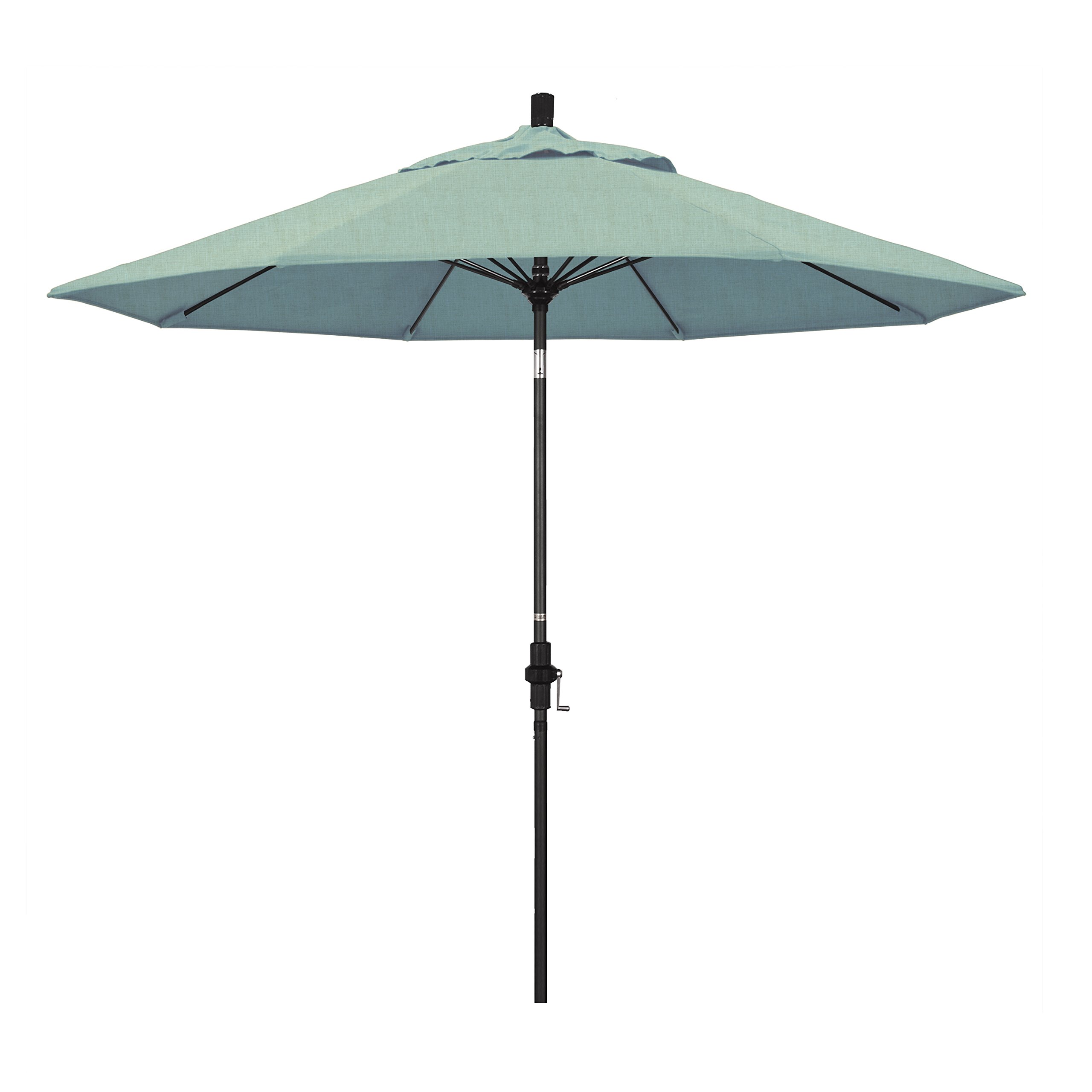 California Umbrella 9' Round Outdoor Patio Umbrella with Aluminum Pole & Fiberglass Ribs - Perfect for Backyard, Poolside, and Garden Shade