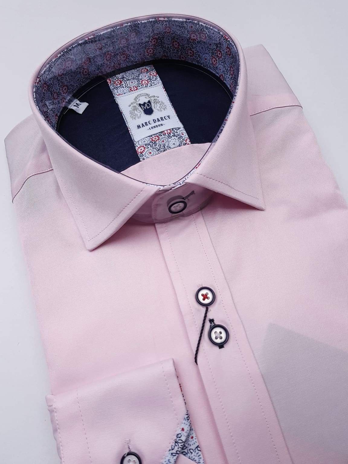 Marc Darcy Alfie Pink Long Sleeve Casual Shirt for Men - Stylish Office Wear & Date Night Outfit