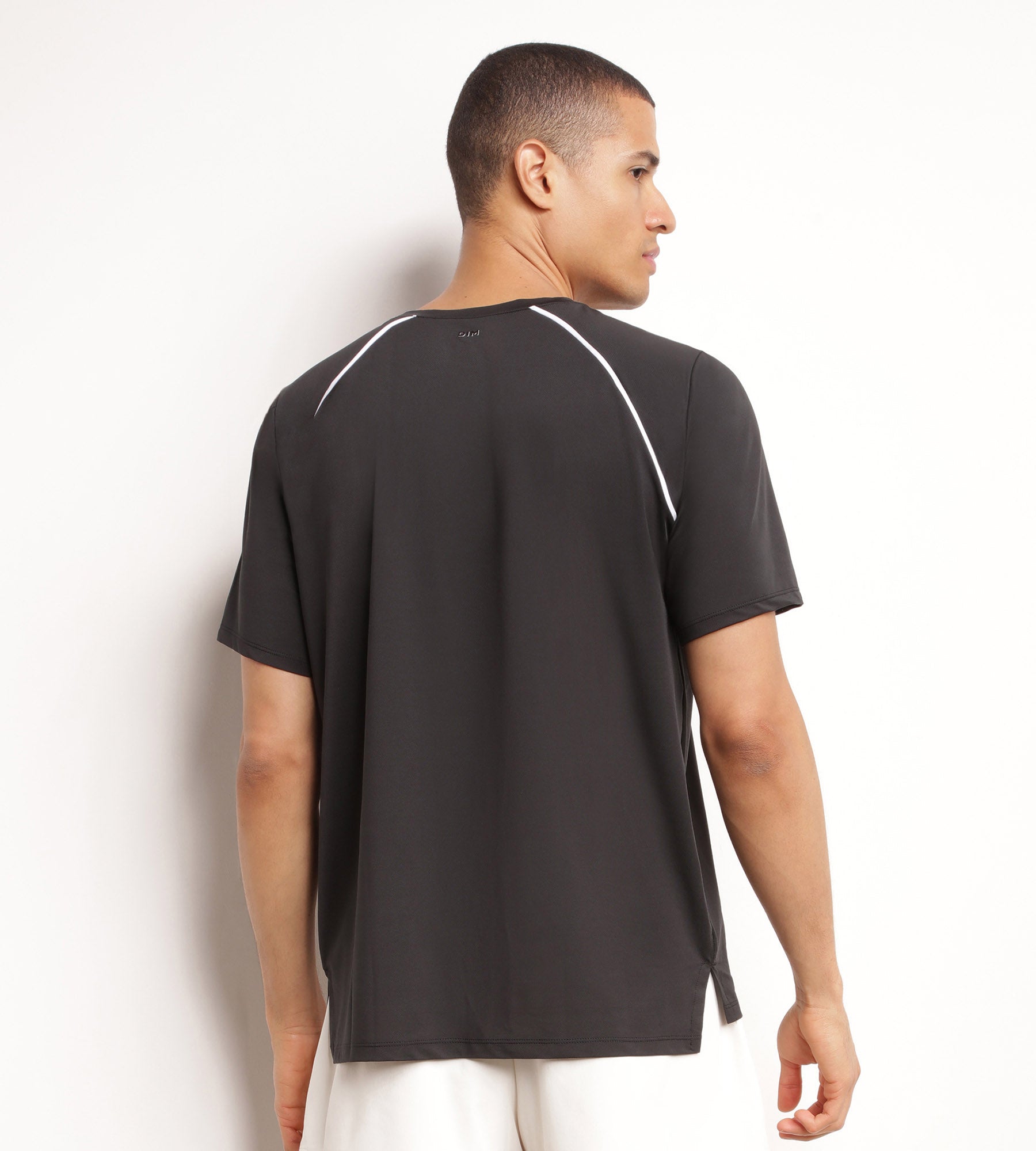 Breathable Men's Sport T-Shirt - Black | DIM MOVE | Perfect for Running, Gym & Outdoor Activities
