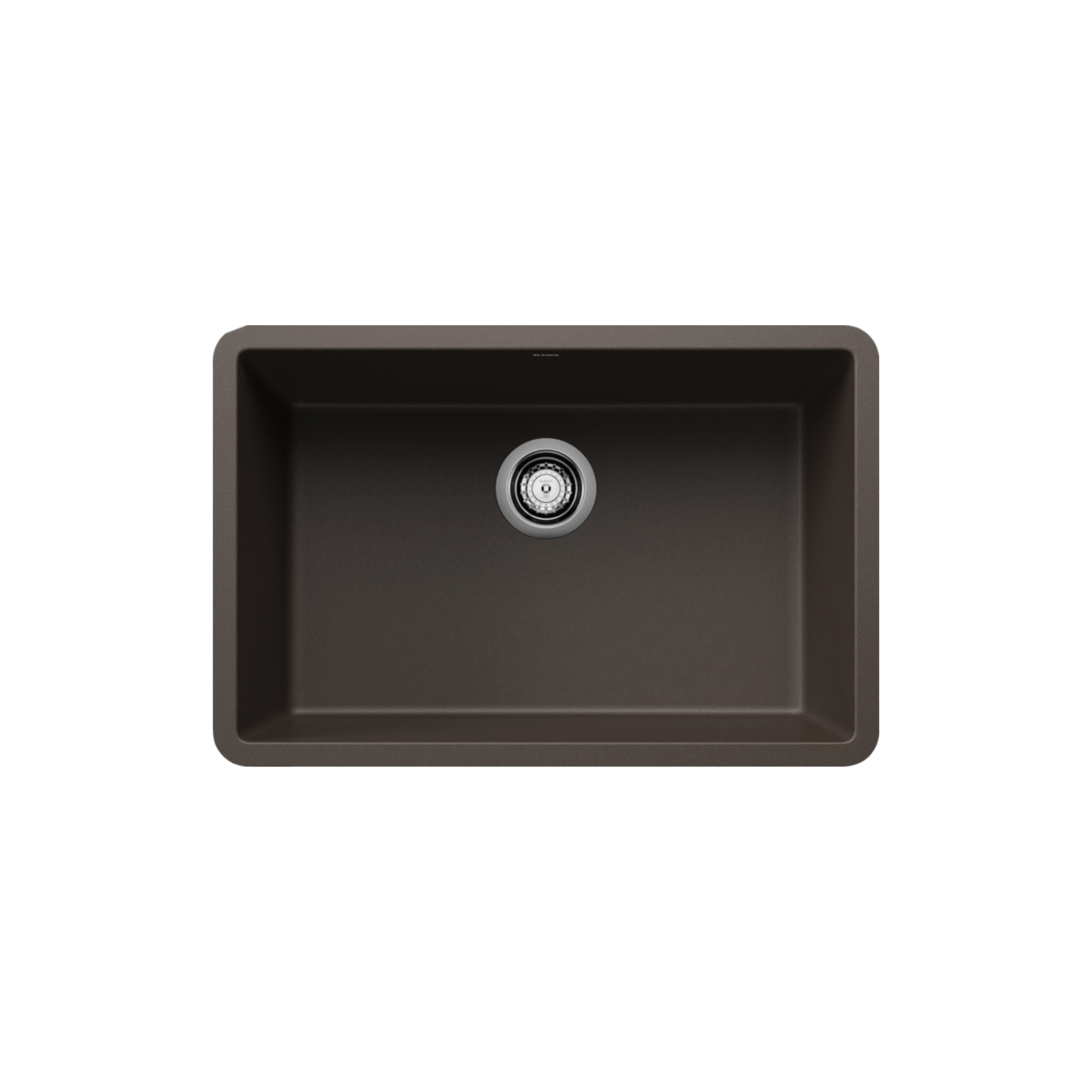Blanco PRECIS 27-Inch Undermount Single Bowl SILGRANIT Kitchen Sink - Durable Composite Granite Sink for Modern Kitchens | Perfect for Food Prep, Dishwashing & Busy Households