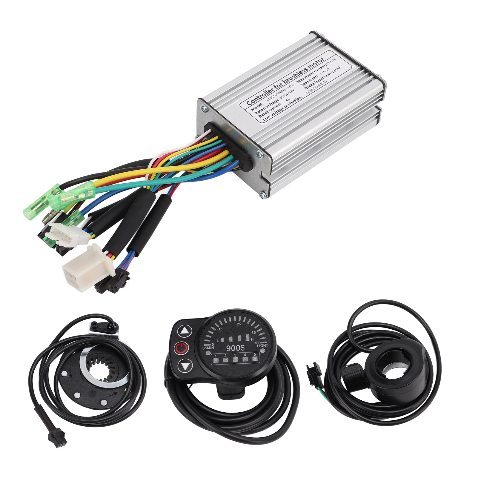 Jiawu High Performance Electric Bike Controller Kit - Low Current Consumption, 8A Rated, Stable & Durable KT Controller for E-Bikes | Perfect for Commuting, Mountain Biking & Urban Riding