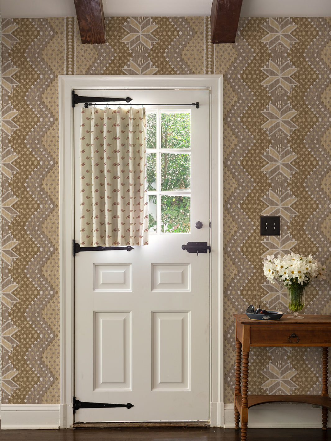 Nathan Turner Northstar Blanket Mustard Yellow Wallpaper - Perfect for Living Room, Bedroom & Nursery Decor
