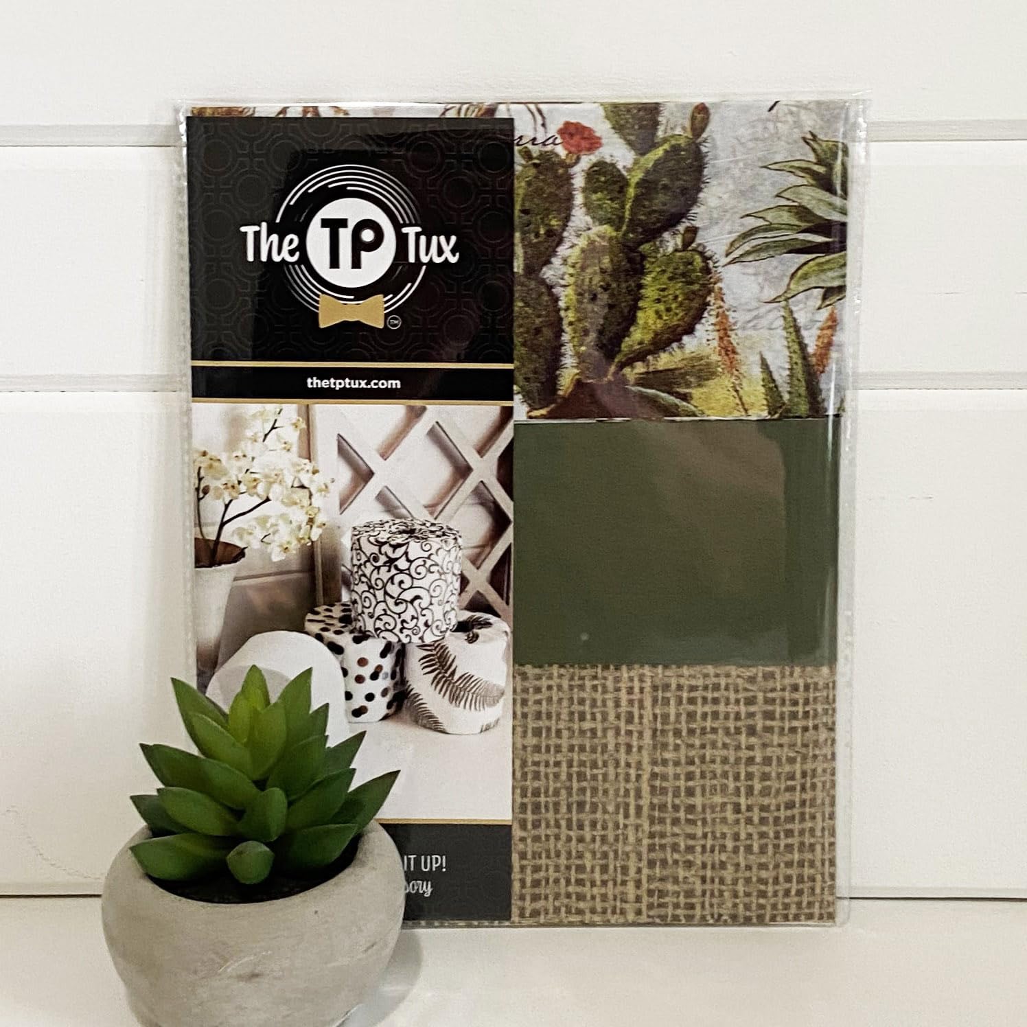 Decorative Toilet Paper Covers Set of 9 - 3 Unique Designs (Desert Garden Pattern) | Fits All Standard Toilet Paper Rolls | Bathroom Decor & Home Styling Accessories