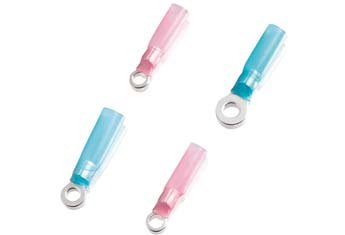 High-Quality Insulated Heat-Shrink Ring Terminals (20-Pack) - Waterproof, Durable Electrical Connectors for Automotive, Marine & DIY Projects