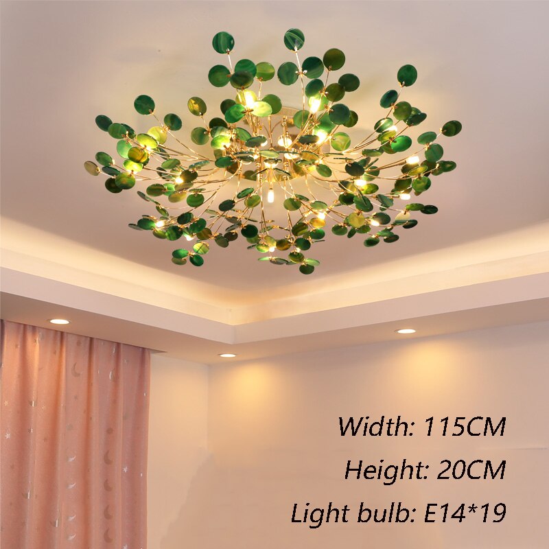 Elegant Designer Carnelian LED Ceiling Chandelier - Modern Crystal Lighting Fixture for Dining Room, Living Room & Bedroom Decor
